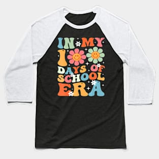 In My 100 Days of School Era Teacher Kids 100 Days of School Baseball T-Shirt